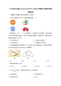 广东省湛江市廉江市2024-2025学年八年级上册期末考试数学质量检测试卷（附答案）