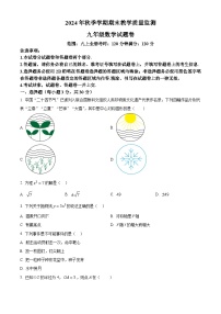 湖北省恩施土家族苗族自治州巴东县2024-2025学年九年级上学期1月期末考试数学试题（原卷版+解析版）