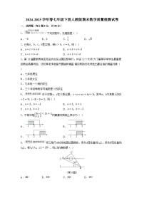 2024-2025学年春七年级下册人教版期末数学质量检测试卷（附答案）