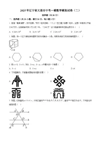 2025年辽宁省大连市中考一模数学模拟试卷（二） （原卷版+解析版）