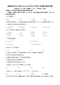 福建省泉州市丰泽区2024-2025学年七年级上学期期末数学试题(原卷版+解析版)
