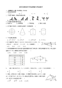 武汉市解放中学2023-2024学年度九年级下学期四月调考数学试题（word版）