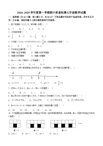 江汉区2024-2025学年上学期期中七年级数学试题（word版含答案）