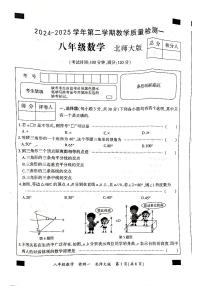 河南省郑州市新郑市2024-2025学年八年级下学期3月月考数学试题及答案