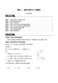 北师大版（2024）八年级下册直角三角形达标测试