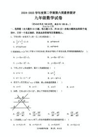 广东茂名市高州市部分学校联考2024-2025学年九年级下学期3月月考数学试题+答案
