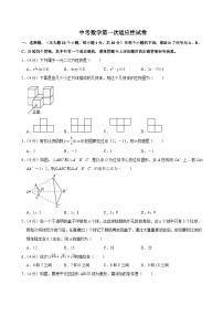 2025年重庆市大渡口区中考数学第一次适应性试卷附答案