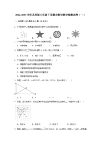 2024-2025学年苏科版八年级下册期末数学教学检测试卷合集2套（附答案）