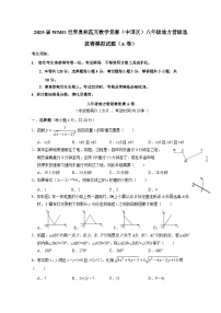 2025届WMO世界奥林匹克数学竞赛（中国区）八年级地方晋级选拔赛模拟试题合集2套（AB卷）附答案
