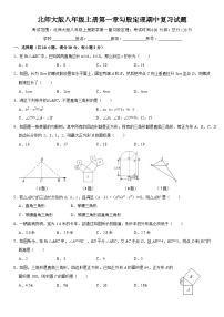 +第一章勾股定理期中复习试题+++2024—2025学年北师大版数学八年级上册