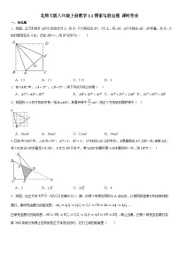 初中数学北师大版（2024）八年级上册探索勾股定理课时作业
