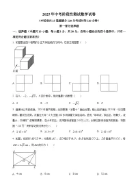 2025年辽宁省沈阳市铁西区九年级中考零模数学试卷（原卷版+解析版）
