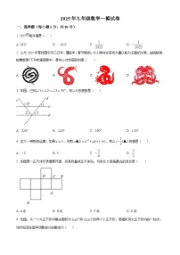 2025年内蒙古通辽市科左中旗保康第二中学九年级中考数学一模试卷（原卷版+解析版）