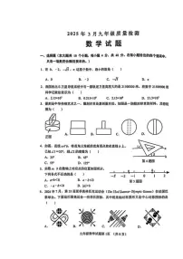 2025年济南市历城区初三数学一模考试及其答案
