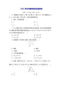 2025年中考数学模拟检测试卷（含答案）