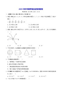 2025年中考数学模拟试卷押题卷（含答案）