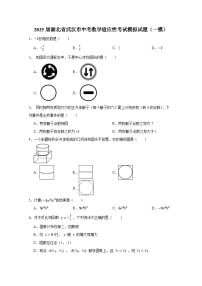 2025届湖北省武汉市中考数学适应性考试模拟试题（一模）合集2套（含解析）