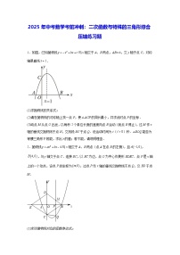 2025年中考数学考前冲刺：二次函数与特殊的三角形综合 压轴练习题（含答案解析）