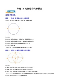 专题14 几何综合六种模型-2025年中考数学压轴训练