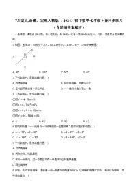 人教版（2024）七年级下册（2024）定义、命题、定理精品同步达标检测题
