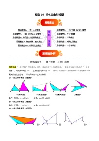 模型04 相似三角形模型（十大易错分析 举一反三 易错题通关）-备战2025年中考数学考试易错题（全国通用）