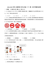 2024-2025学年上海市虹口区九年级（下）第一次月考数学试卷 （含解析）