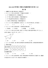 2024-2025学年苏科版（2024）第二学期七年级数学期中复习卷（18） (含答案）
