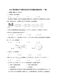 2025届河南省中考数学适应性考试模拟检测试卷（一模）附答案