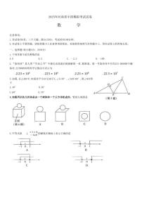 2025年河南省信阳市罗山县九年级中考一模数学试题