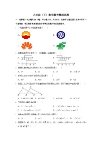 北师大版八年级（下）数学期中模拟试卷（含答案）