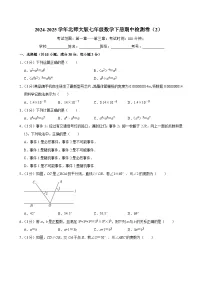 2024-2025学年北师大版七年级数学下册期中检测卷（2）