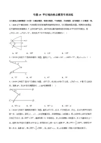 专题19 平行线的拐点模型专项训练-2024-2025学年七年级数学下册常见几何模型全归纳之模型解读与提分精练（北师大版2024）