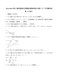 2024-2025学年上海外国语大学附属外国语学校七年级（下）月考数学试卷（3月份） （含解析）