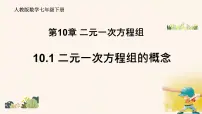 初中数学人教版（2024）七年级下册（2024）二元一次方程组的概念教学演示ppt课件