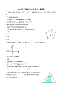 2025年广西柳州市中考数学二模试卷（含答案）