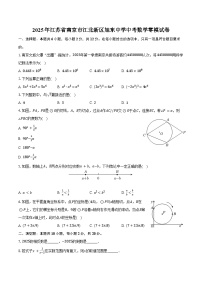 2025年江苏省南京市江北新区旭东中学中考数学零模试卷（含答案）