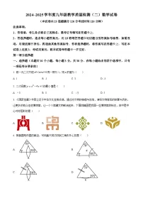 辽宁省抚顺市望花区2025届九年级下学期第二次模拟 数学试题
