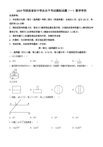 陕西省宝鸡市金台区部分学校九年级2025届中考一模 数学试题