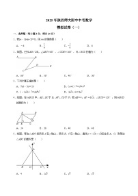 陕西省西安市雁塔区陕西师范大学附属中学2025届中考 数学模拟试卷（一）（含解析）