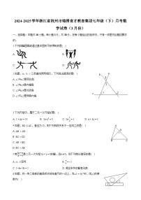 浙江省杭州市锦绣育才教育集团2024-2025学年七年级下学期月考 数学试卷（3月份）（含解析）