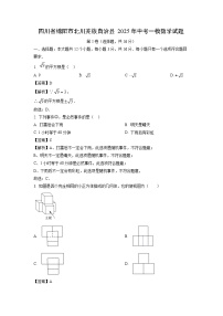 四川省绵阳市北川羌族自治县2025年中考一模数学试卷（解析版）
