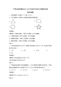 广西河池市都安县2025年初中学业水平模拟考试（一）数学试卷（解析版）