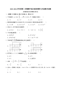 安徽省安庆市20校联考2024-2025学年七年级下学期期中数学试题