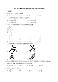 天津市师范大学附属实验中学2024-2025学年九年级下学期中结课考试数学试卷