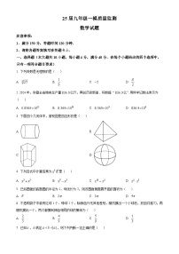 2025年安徽省宣城市宁国市中考一模数学试卷（原卷版+解析版）