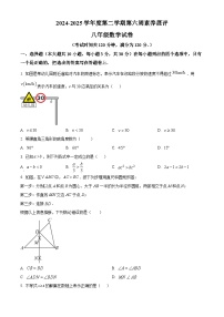 广东省茂名市高州市四校联考2024-2025学年八年级下学期3月月考 数学试题