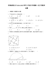 河南省商丘市2024-2025学年八年级下学期第一次月考 数学试题（含解析）