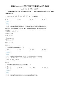 湖南省娄底市涟源市2024-2025学年八年级下学期3月月考 数学试题（含解析）
