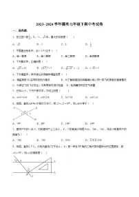 莆田擢英中学2023-2024学年七年级下学期期中考试数学试卷(含答案)