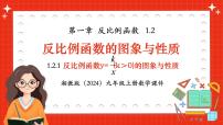 湘教版（2024）九年级上册反比例函数备课课件ppt